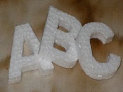Thermocol letter cutting